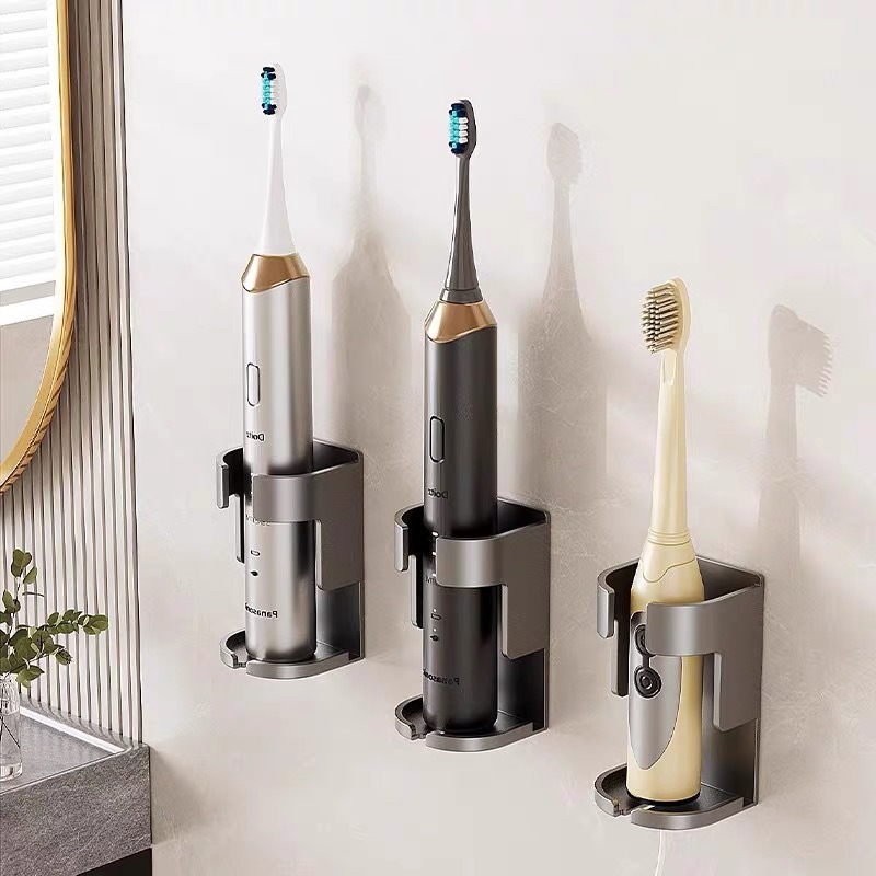 Energy Storage Rack - ที่ใส่แปรงสีฟันโลหะติดผนังชั้นวางแปรงสีฟันไฟฟ้าอเนกประสงค์อ่างอาบน้ําชั้นวางของไม้แขวนเสื้อ
