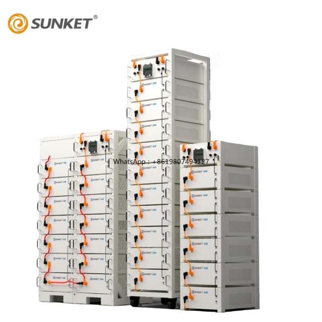 Energy Storage Rack - แบตเตอรี่ลิเธียมไอรอนฟอสเฟต LiFePO4 แบบโซลิดสเตต สำหรับเก็บพลังงานแสงอาทิตย์ แรงดันสูง ติดตั้งบนแร็ค