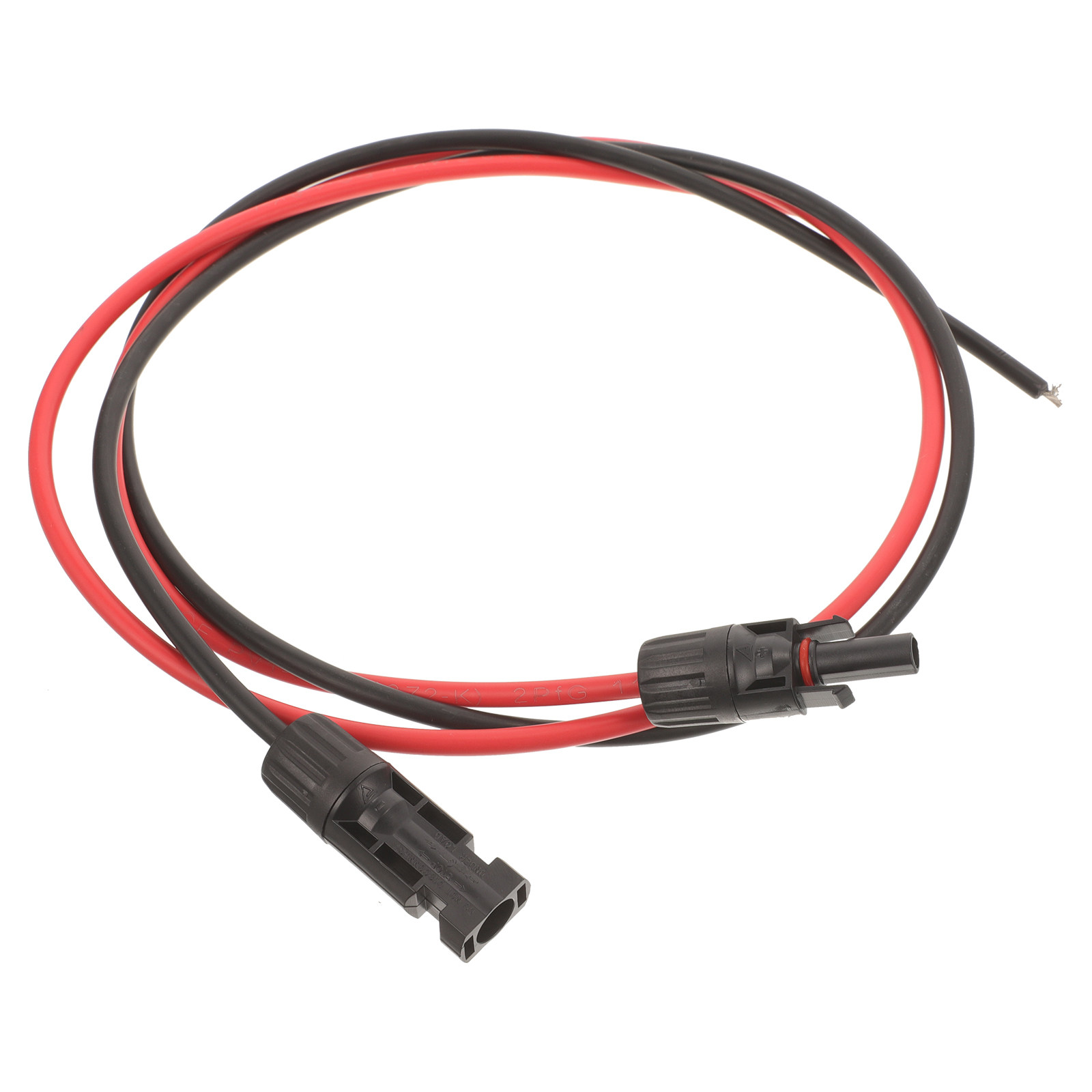 Solar Cable Mc4 Connector - สายเชื่อมต่อพลังงานแสงอาทิตย์ 2 ชิ้น ใช้ร่วมกับขั้วต่อ Mc4 ได้