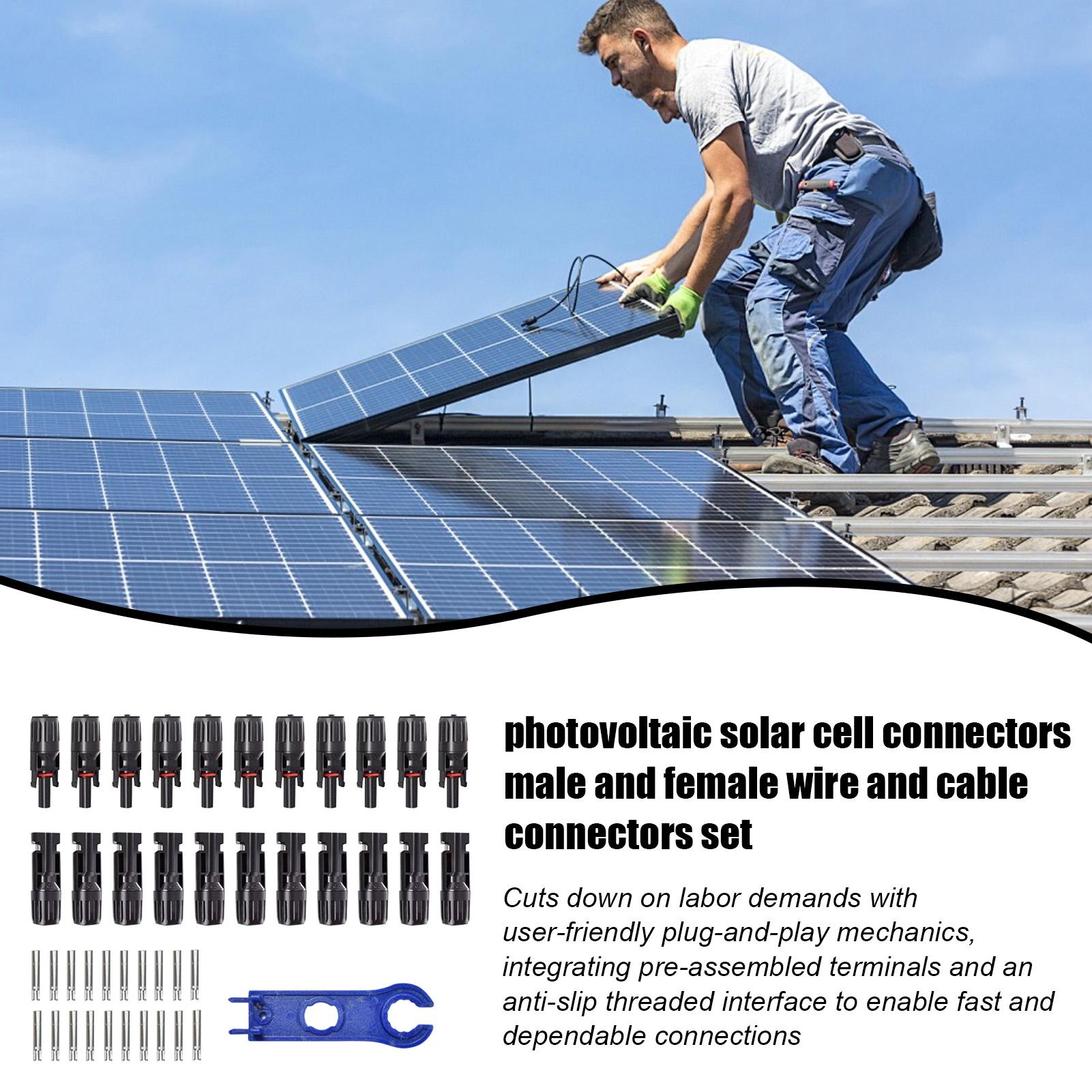 10 คู่ MC4 ขั้วต่อพลังงานแสงอา - Solar Cable Mc4 Connector บทวิจารณ์และราคา